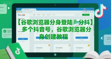 谷歌浏览器分身登陆多个抖音号,谷歌浏览器分身创建教程