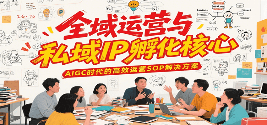 全域运营与私域IP孵化核心，AIGC时代的高效运营SOP解决方案-云网创