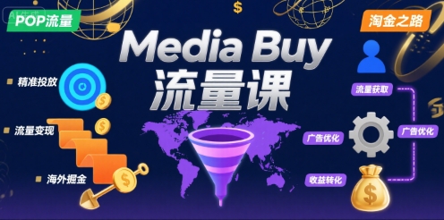 Media Buy之POP流量课，带你开启海外Media Buy淘金之路-云网创