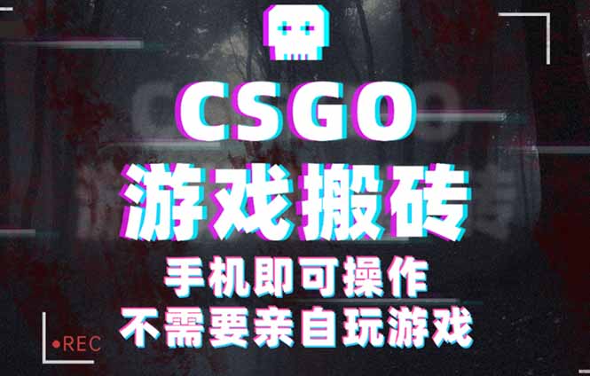 CSGO游戏挂机捡漏，单日扫货500+，年底小高峰上车可吃肉，手机即可操作…-云网创
