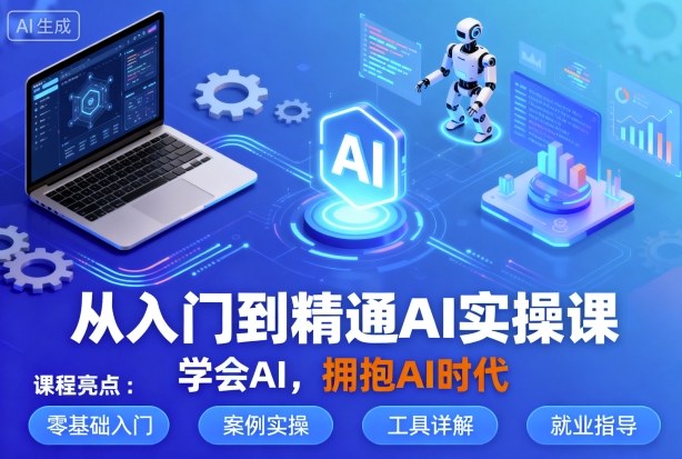 从入门到精通AI实操课，学会AI，拥抱AI时代-云网创