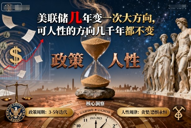 付费文章:美联储几年变一次大方向,可人性的方向几千年都不变
