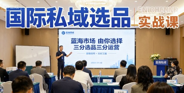 国际私域选品实战课，蓝海市场由你选择，七分选品三分运营-云网创