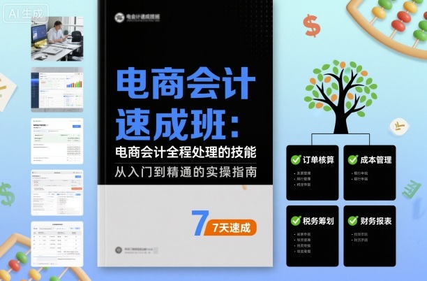 电商会计速成班,电商会计全程处理的技能