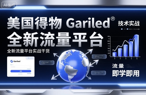 美国得物Gariled技术实战，全新流量平台​实战干货，即学即用-云网创
