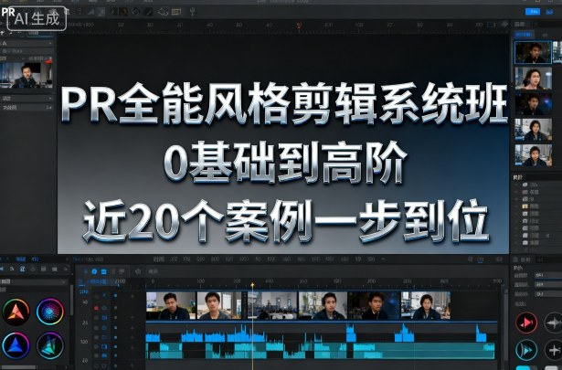PR全能风格剪辑系统班，0基础到高阶，近20个案例一步到位-云网创