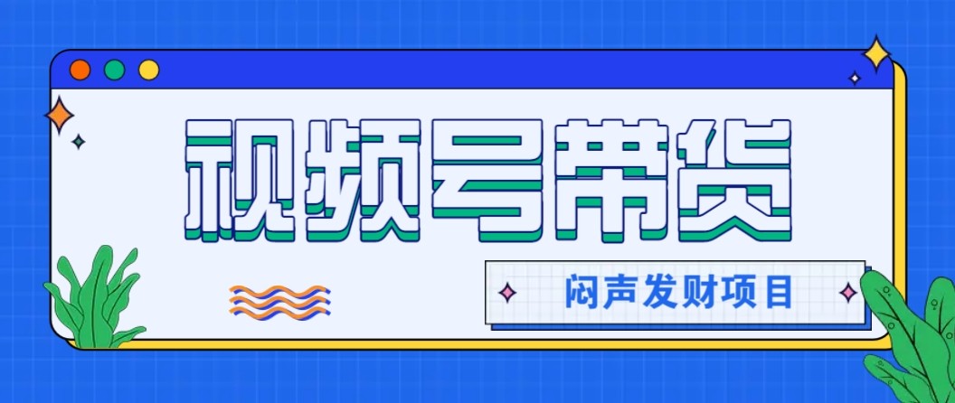 微信视频号带货项目，轻松日赚赚2000+，这个挣钱入口很多伙伴都在闷声发财-云网创