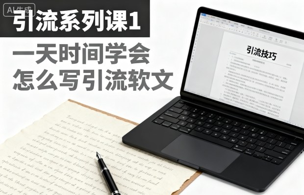 引流系列课1,一天时间学会怎么写引流软文