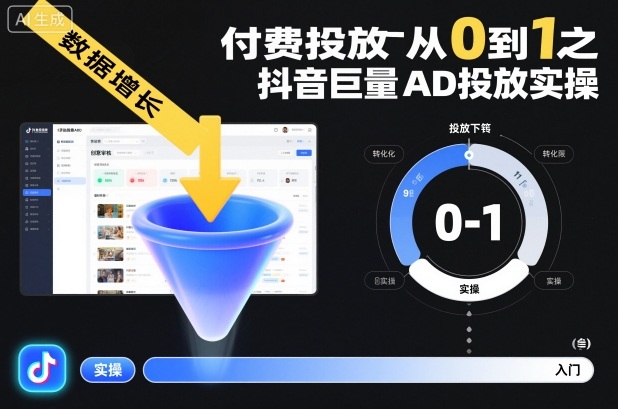 ​​‌‬‌‍⁤⁣​​⁤⁢​⁤​‍‬‬​⁤⁣‍‬⁤​⁡​⁣⁡‌‍​⁤⁣‍⁣​‌⁢⁢⁡‍⁣⁡​付费投放从0到1之抖音巨量AD投放实操-云网创