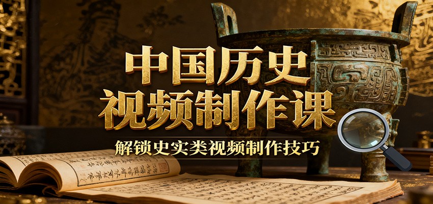 中国历史视频制作课：疆域地图集+参考文案+练习素材，解锁史实类视频制作技巧-云网创