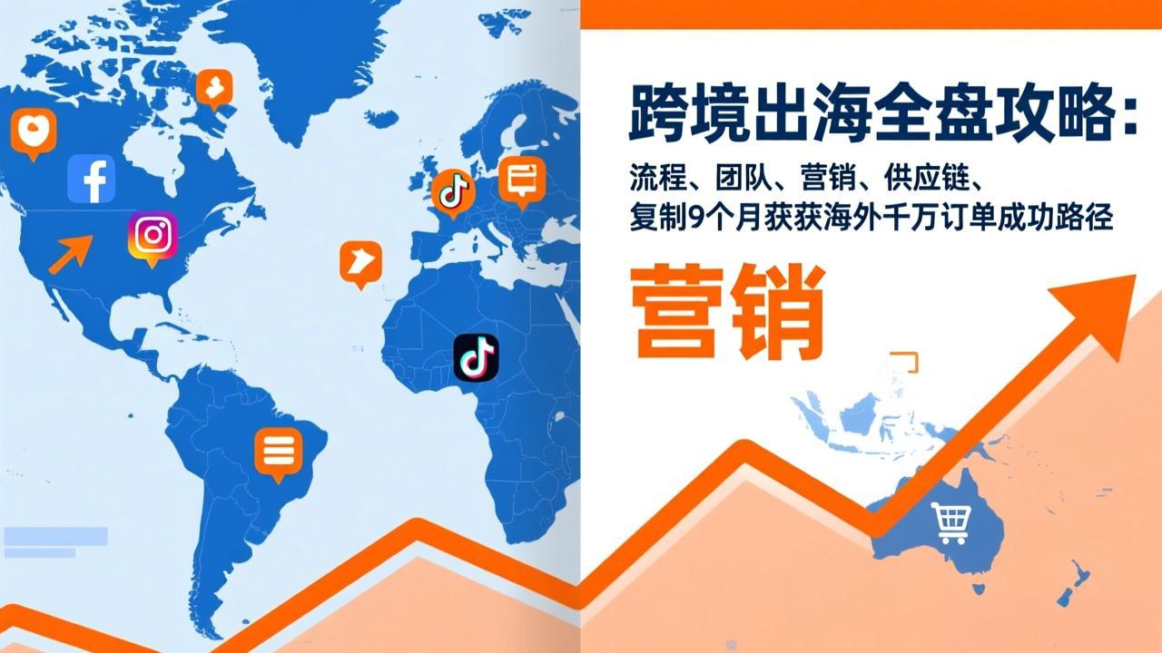 跨境出海全盘攻略：流程，团队，营销，供应链，复制9个月斩获海外千万订单成功路径-云网创