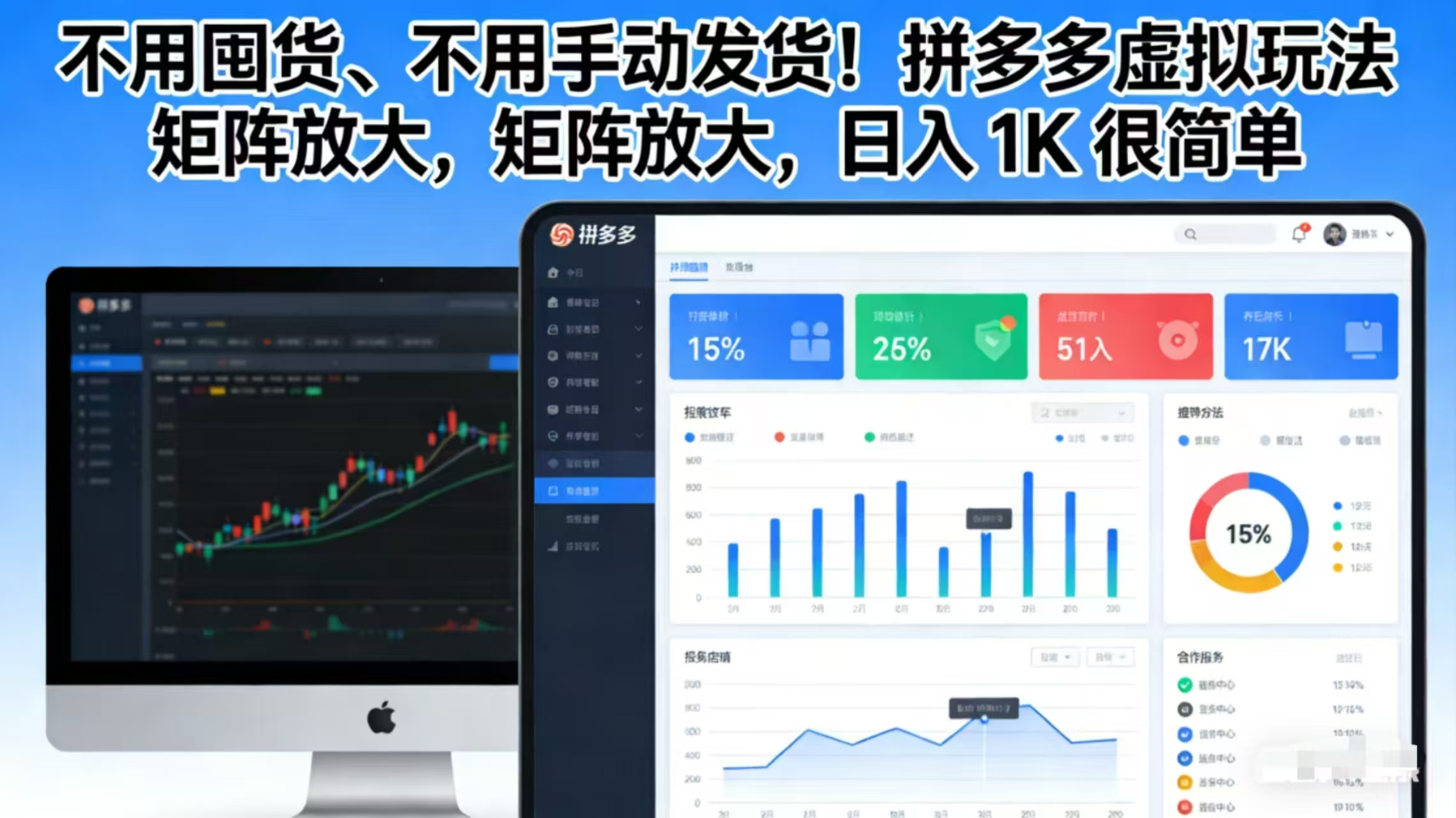 不用囤货、不用手动发货！拼多多虚拟玩法，矩阵放大，日入 1K 很简单-云网创
