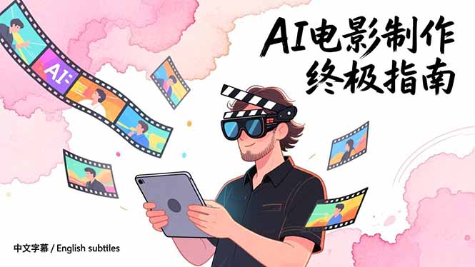 AI电影制作终极指南：从创意到成片，系统掌握智能影视全流程实战课(中英字幕-云网创