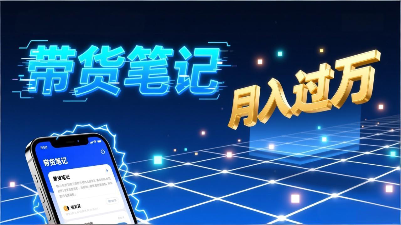 小红书爆款笔记带货实战：拆解封面标题正文全要素，手把手教你单篇笔记带货月入过万-云网创