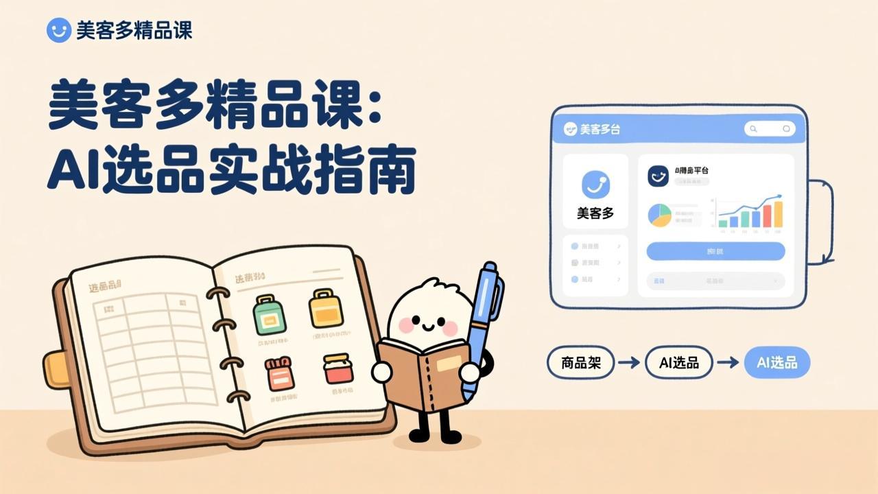 AI+美客多精品课，工具实操、数据选品、AI优化，新手也能快速上手，月入5000+美元-云网创
