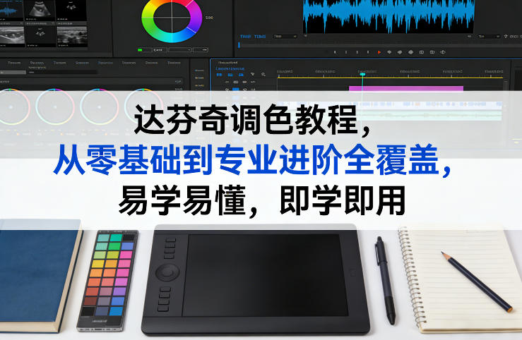 达芬奇调色教程，从零基础到专业进阶全覆盖，易学易懂，即学即用-云网创