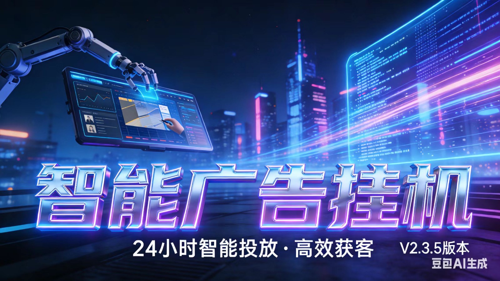AI 广告云挂机 · 全域流量变现平台-云网创