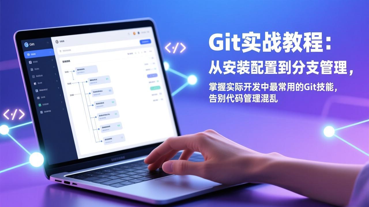 Git实战教程：从安装配置到分支管理，掌握实际开发中最常用的Git技能，告别代码管理混乱-云网创