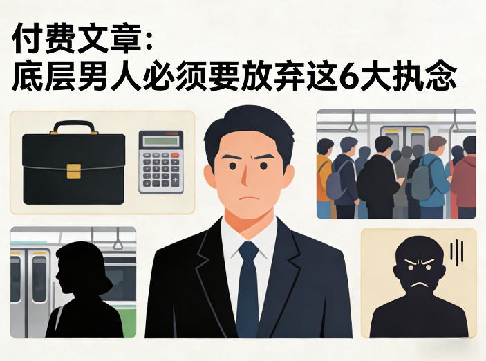 付费文章：底层男人必须要放弃这6大执念-云网创