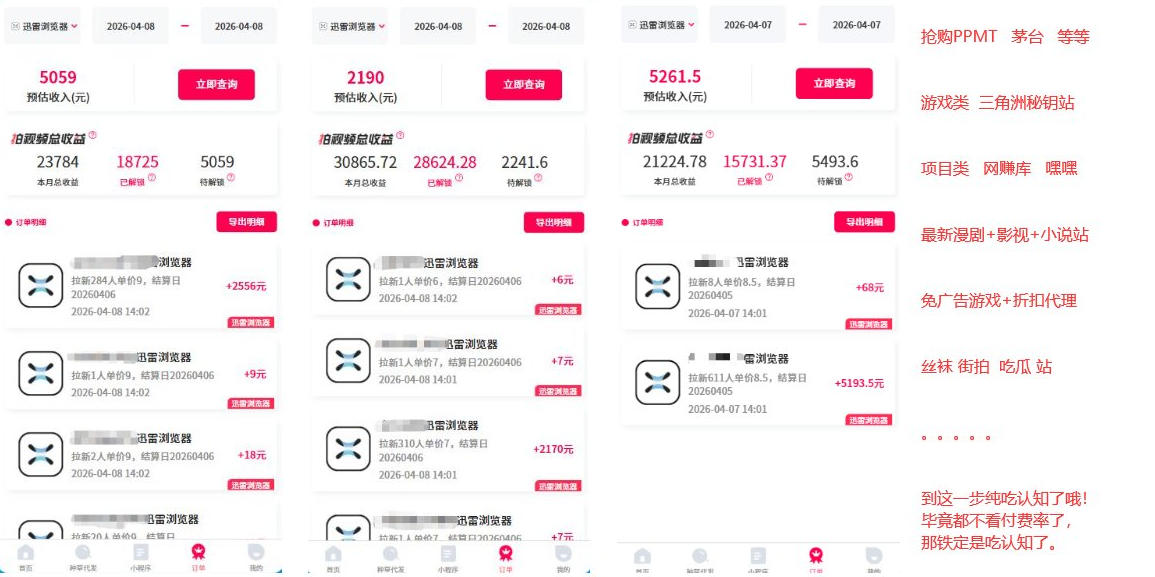 迅雷浏览器项目2.0_拆个大佬周1W的打法
