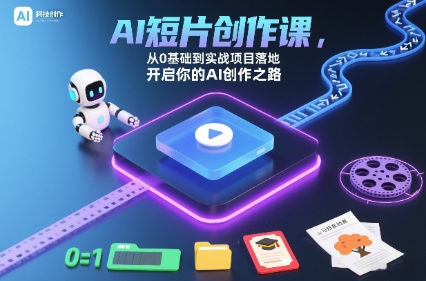 AI短片创作课，从0基础到实战项目落地，开启你的AI创作之路(更新0411)-云网创