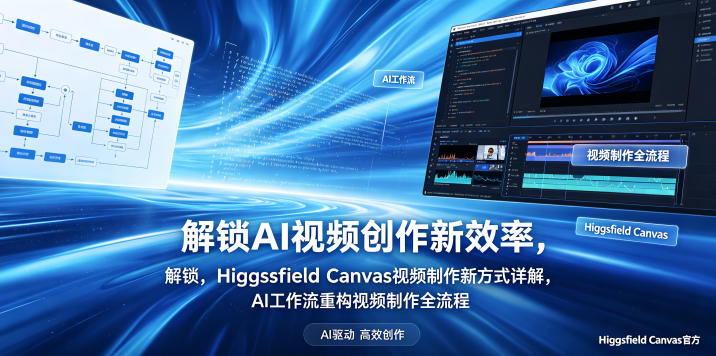 解锁AI视频创作新效率，Higgsfield Canvas视频制作新方式详解，AI工作流重构视频制作全流程-云网创
