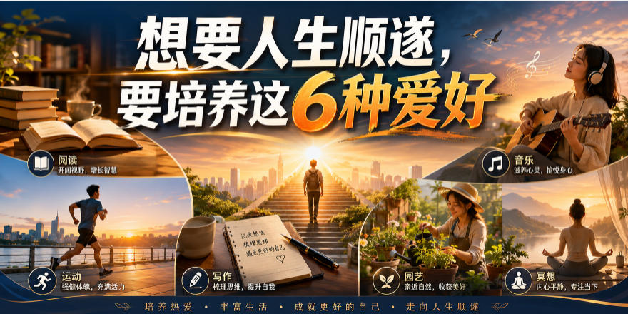 公众号付费文章：想要人生顺遂，要培养这6种爱好-云网创