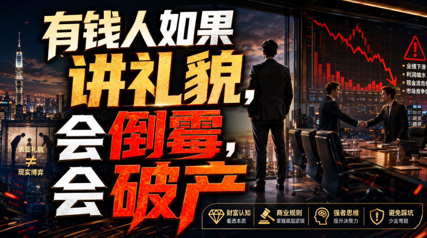 付费文章：有钱人如果讲礼貌，会倒霉，会破产-云网创