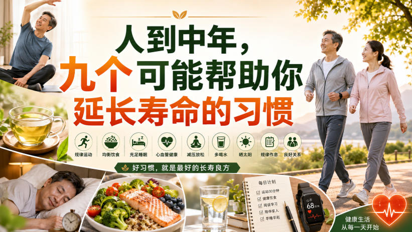 付费文章：人到中年，九个可能帮助你延长寿命的习惯-云网创