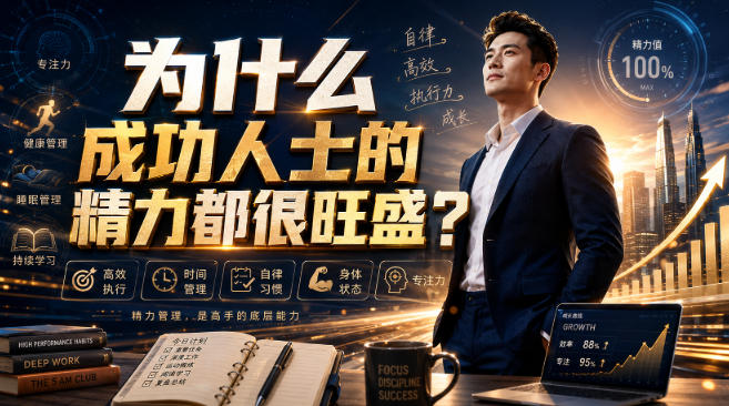 付费文章：为什么成功人士的精力都很旺盛？-云网创