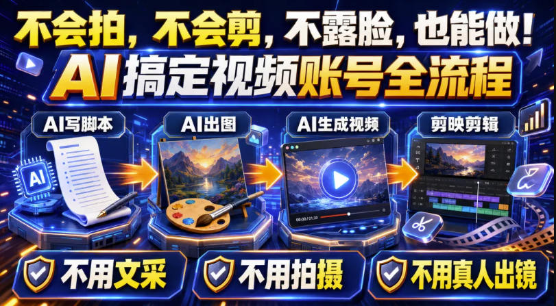 AI短视频起号实战项目，用AI做视频起号，45天涨粉12W，一条广告8.5k，广告接到手软，引流、变现两不误！-云网创