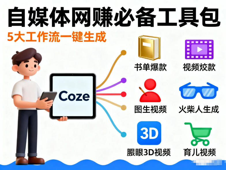 Coze工作流合集，内容一共100份左右，内容丰富，可以提供工作效率-云网创