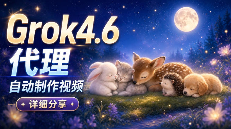 Grok 4.6代理自动制作视频！从提示词到成片全流程详细分享｜AI Agent实操分享-云网创