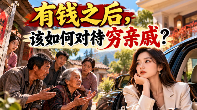 某公众号付费文章：有钱之后，该如何对待穷亲戚？-云网创