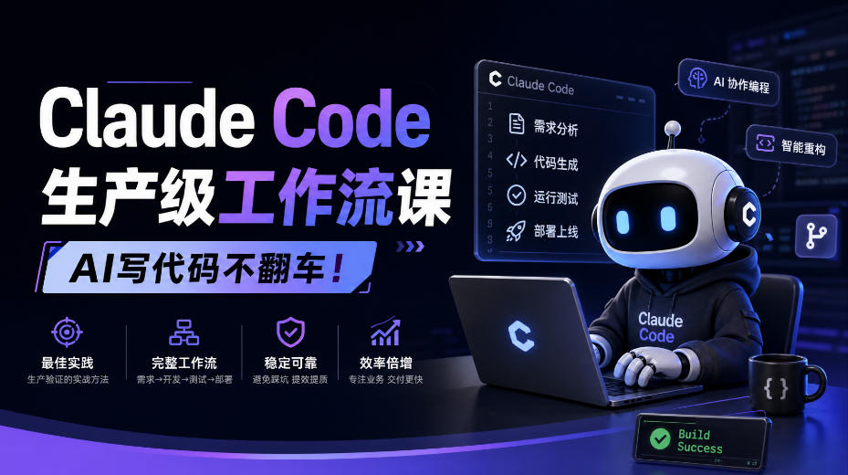Claude Code生产级工作流课，AI写代码不翻车！【原创双语字幕】-云网创