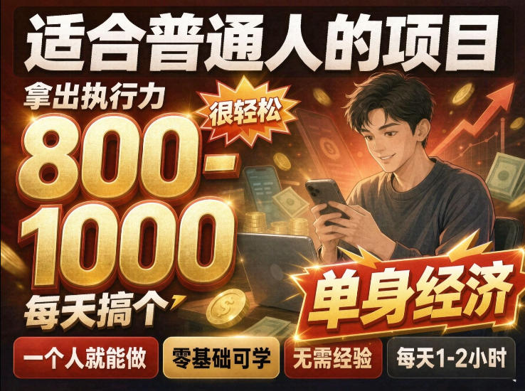 单身交友社群，普通人拿出执行力一个人每天搞个800-1k很轻松，普通人随时入局，无需经验【揭秘】-云网创