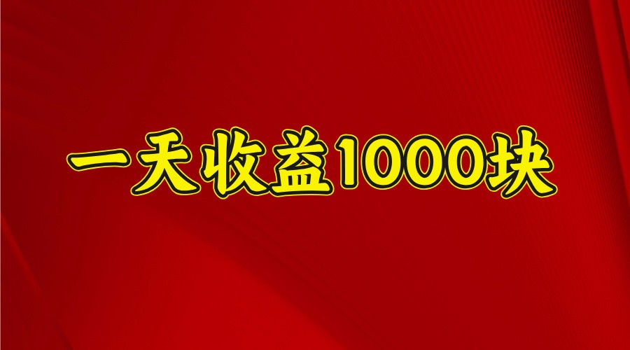 一天收益1000块，2025全网首发-云网创