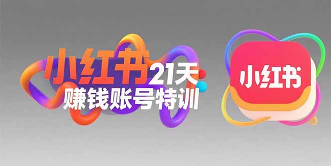 小红书21天赚钱账号特训：黄金定位技巧，高转粉文案创作，科学引流策略-云网创