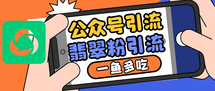 公众号低成本引流翡翠粉，高客单价，大力出奇迹一鱼多吃-云网创