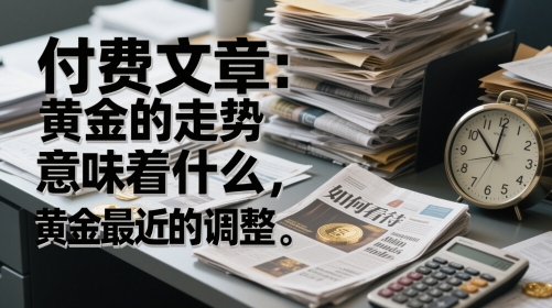 付费文章：黄金的走势意味着什么，如何看待黄金最近的调整-云网创