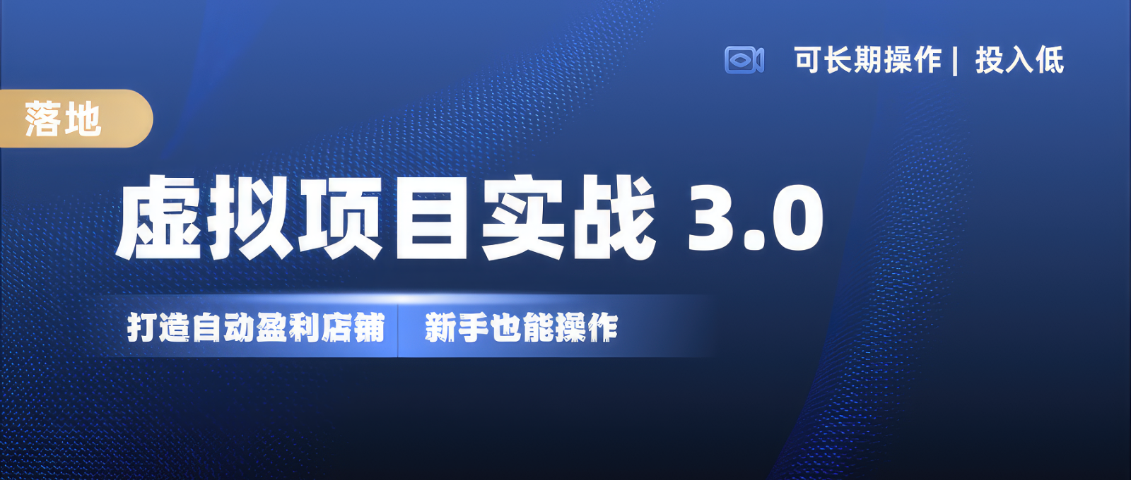 虚拟项目实操落地 3.0,新手轻松上手，单品月入1W+-云网创