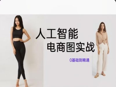 人工智能SD电商图实战，ai绘图0基础到精通-云网创