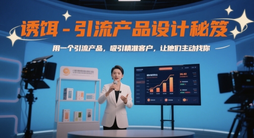 诱饵-引流产品设计秘笈，用一个引流产品，吸引精准客户，让他们主动找你-云网创
