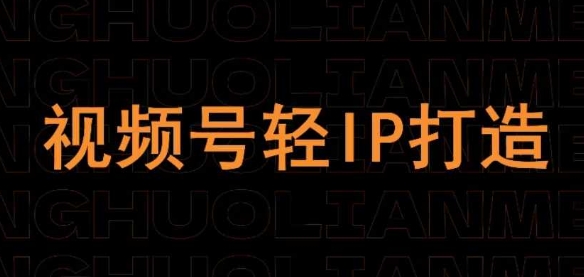 视频号线上课程，视频号轻IP打造-云网创