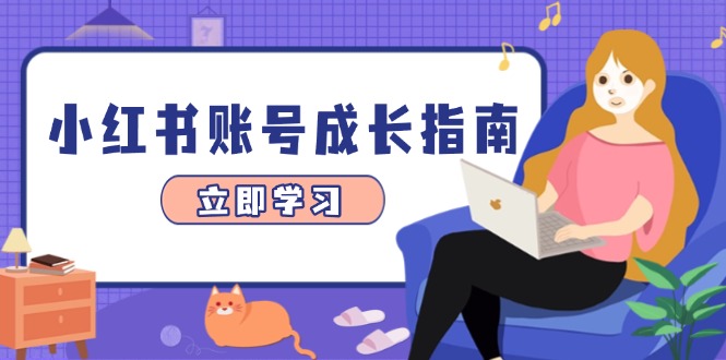 小红书账号成长指南，爆款选题+精准定位+数据分析，系统提升账号变现能力-云网创