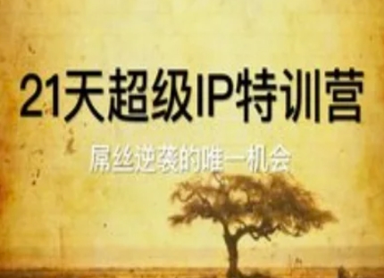 21天超级IP特训营，屌丝逆袭的唯一机会-云网创