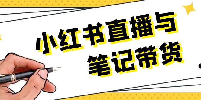 小红书直播与笔记带货：选品、上架、笔记写作、视频剪辑及直播话术等-云网创