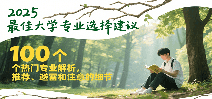 2025最佳大学专业选择建议，100个热门专业解析，推荐、避雷和注意的细节-云网创