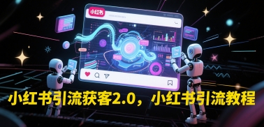 小红书引流获客2.0，小红书引流教程-云网创