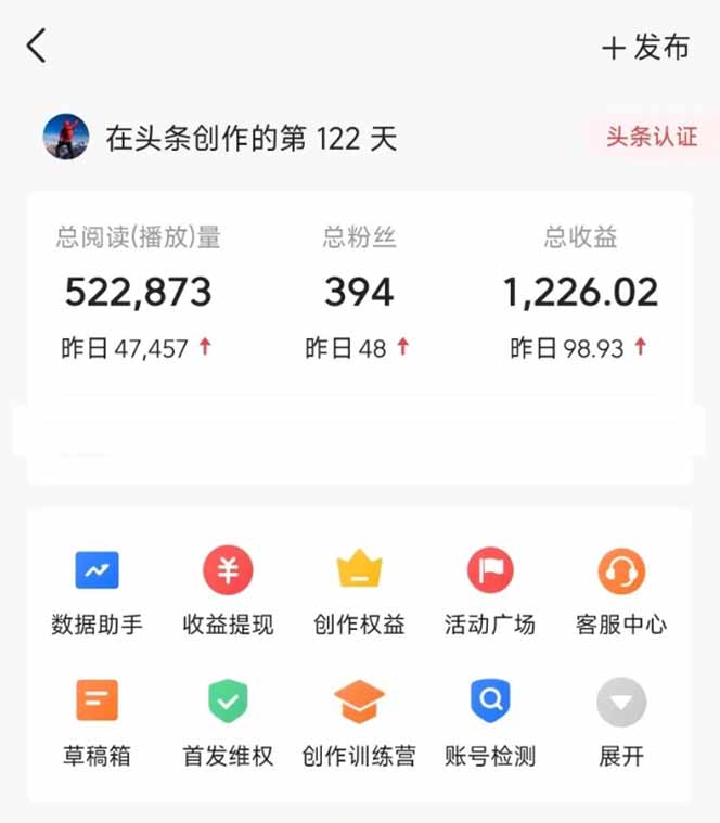 图片[2]-头条号托管躺赚项目，长期稳定，可做五年，每天十分钟，收益几百块-云网创